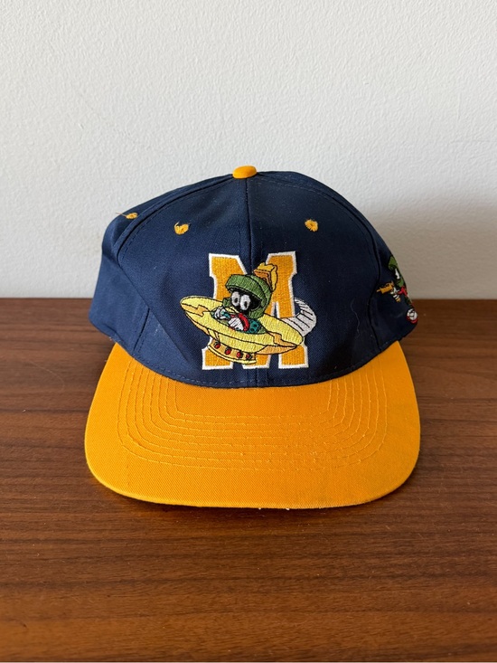 Warner Bros. Other - Looney Tunes Marvin Martian Snapback Hat Fresh Caps Embroidered Vintage 1993